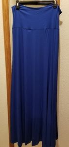 Lularoe blue maxi skirt size medium